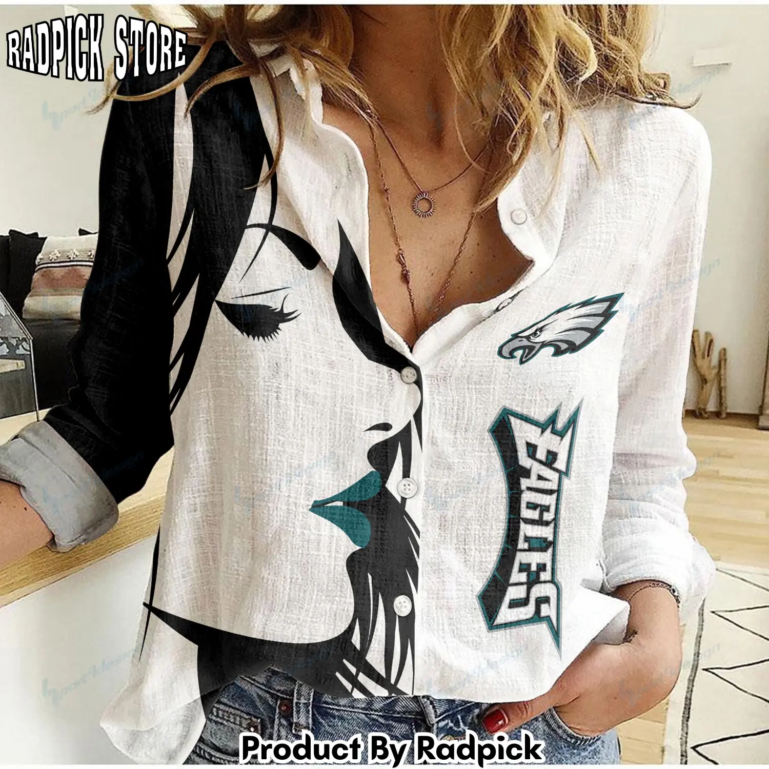 Radpick philadelphia eagles woman shirt rp662453